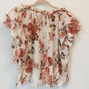 Petal & pup floral stretchy top